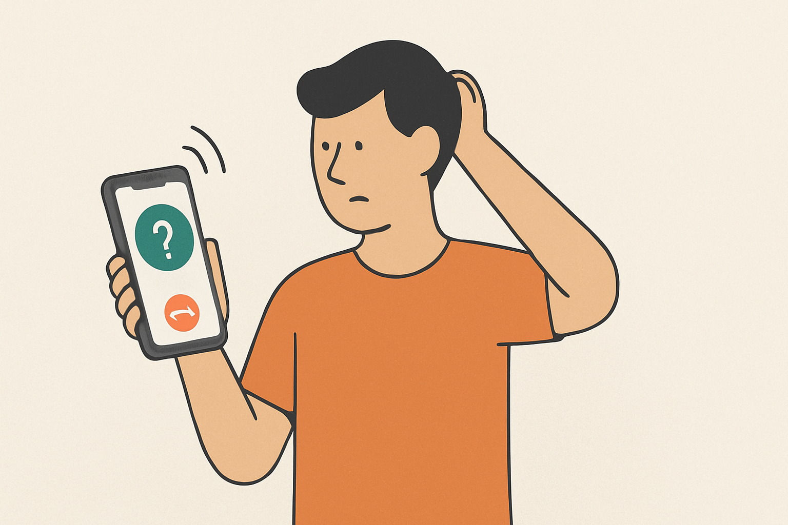 A person trying to guess an unknown caller.